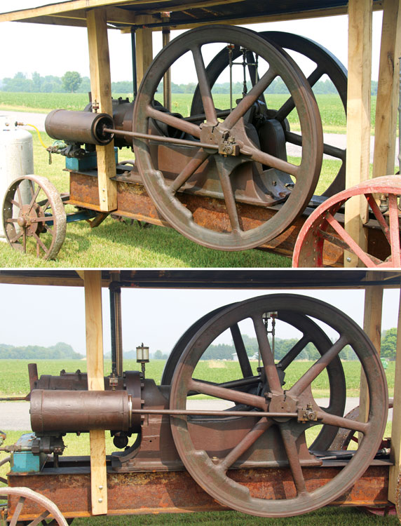 THE MISSISSIPPI 1869 RED STEAM ENGINE FIRE WAGON RADIO WACO